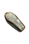 Key Case for Byd Atto 3 Seal U, White Marble Pattern, Premium Protective Cover - 2