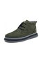 100% Genuine Leather Comfortable Men's Daily Winter Comfortable Sports Classic Lace-Up Boots 40-44