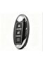 Nissan Micra Juke Qashqai Black Silver Nano Key Case Cover