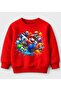Sweatshirt Colorful Mushrooms Full of Mario Printed Cotton 3-Thread Children's Sweatshirt