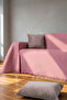 Cotton Textured Fringed Sofa Throw 170X350 cm – Oversized Sofa Cover - 2