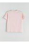 Two Mt Shop Quality Xside Pink Combed Cotton Printed Loose & Baggy Short Sleeve Women's T-Shirt - 6