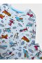 Boys' 100% Cotton Fabric White Color Airplane Helicopter Pattern Long Sleeve Winter Pajamas Set - 3