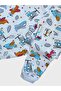 Boys' 100% Cotton Fabric White Color Airplane Helicopter Pattern Long Sleeve Winter Pajamas Set - 4