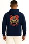 Hooded Pıttdogs Fit and Gym Chest and Back Printed Unisex Sweatshirt - 2
