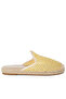 Women Raffia Espadrilles Mules in Yellow - 2