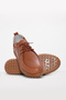 Tan Genuine Leather Lace-Up Light Sole Quality Casual Women's Shoes Tg0958326121020 - 2