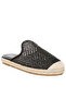 Women Raffia Espadrilles Mules in Black