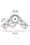 Furniture Sofa Base Tv Unit Leg Plastic Adjustable Suitable for Robot Vacuum Cleaner (4 Pieces) 15 cm - 5
