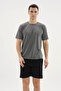 100% Cotton New Season Summer Men's Crew Neck Pajama Set - 2