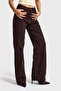 Women's Dark Brown Doris 7S6-81 Straight Fit High Waist 100% Cotton Denim Jean - 2