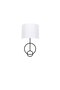 Black and White Sconce Wall Lamp E27 Compatible 28X15X54 cm Living Room Lighting