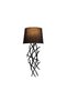 Black Metal Sconce with Fuzz E27 Compatible 28X15X72 cm Living Room Wall Lamp - 4
