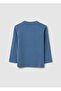 Children'S Blue Pure Cotton T-Shirt With Print - 2
