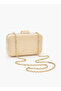 Embellished Clutch with Chain Strap - H 12 x W 19 cms - 5