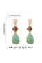 Patrician - Three Layer Colorful Resin Drop Design Geometric Vintage Chic Bohemian Spiral Bijouterie Earrings - 3