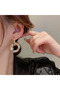 Inspire - Colorful Zircon Stone French Design Gold Color Hoop Elegant Stylish Vintage Bijoux Earrings - 2