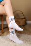 4 Pairs Women Men Colorful Patterned White College Socks Cotton Unisex White Socks - 6