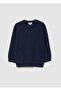 Blue Pure Cotton Regular Fit Children'S Sweater