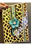 Iron-On Turquoise Floral Transfer Print Arma 29X19 cm