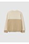 Beige Regular Fit Children'S Sweater In Cotton Blend - 2