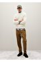 White Cotton Blend Regular Fit Jumper