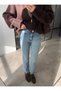 Light Blue Washed Cut-Out Legs Boy-Fit Alba Jean - 5