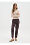 Beige Fitted High-Neck Sweater - 2