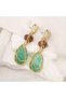 Patrician - Three Layer Colorful Resin Drop Design Geometric Vintage Chic Bohemian Spiral Bijouterie Earrings - 5
