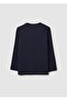 Children'S T-Shirt In Pure Blue Cotton, Regular Fit - 2