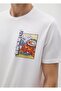 Regular Fit White Cotton T-Shirt - 3
