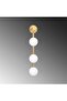 Minimal Design Glass 3-Piece Sconce Shiny Gold Living Room Lighting - 5