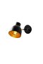 Black Metal Sconce with Tufts E27 Wall Lighting 15X38X20 cm Living Room - 4