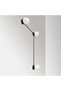Black Metal Sconce Wall Lamp with Fuzz G9 Compatible 60X16X78 cm Living Room Lighting - 5