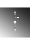 Rustic 3-Piece Sconce with White Metal Body and Fuzzy Lighting for Living Room - 3