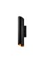 Black Metal Sconce with Tufts E14 Compatible 12X8X40 cm Living Room Wall Lighting - 4