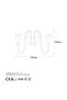 Black Metal Sconce Wall Lamp with Fuzz E27 Compatible 29X15X20 cm Living Room and Kitchen Lighting - 5