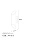 White Metal Sconce Wall Lamp with Tufts G9 Compatible 12X8X30 cm Hallway Living Room - 3