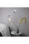 Chrome Plated Metal Sconce E27 Wall Lamp 20X37X43 cm Living Room Lighting - 3