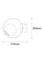 Black Metal Sconce with Tufts E27 Wall Lamp 15X31X28 cm Living Room Lighting - 5
