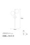 Fazli 10410 Shiny Gold Metal Sconce Wall Lamp E14 Compatible 32X27X72 cm Living Room Lighting - 5