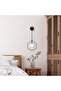 Geometric Stylish Glass Single Sconce with Black Finish E27 Compatible - 3