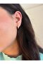 Water Green Ring Gold Earring - 4