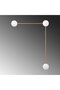 Shiny Gold Glass Sconce Wall Lamp G9 Compatible 60X16X78 cm Bedroom and Living Room Lighting - 2