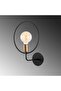 Circle Nuw Stylish Metal Body Single Sconce with Black Finish E27 Compatible - 3