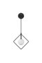 Black Sconce with Fuzz Metal Body 24X12X30-120 cm G9 Wall Lighting Bedroom