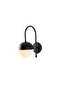 Black Sconce Wall Lamp with Fuzz E27 Compatible 15X25X30 cm Living Room Lighting - 4