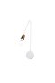White Metal Sconce with Tufts E27 Wall Lamp 10X20X48 cm Living Room Lighting - 4