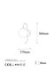Modern Glass Detailed Lighting E14 Compatible for Bedroom and Living Room - 5