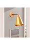 Gold Metal Sconce Wall Lamp E27 Compatible 14X25X25 cm Bedroom and Living Room Lighting - 4